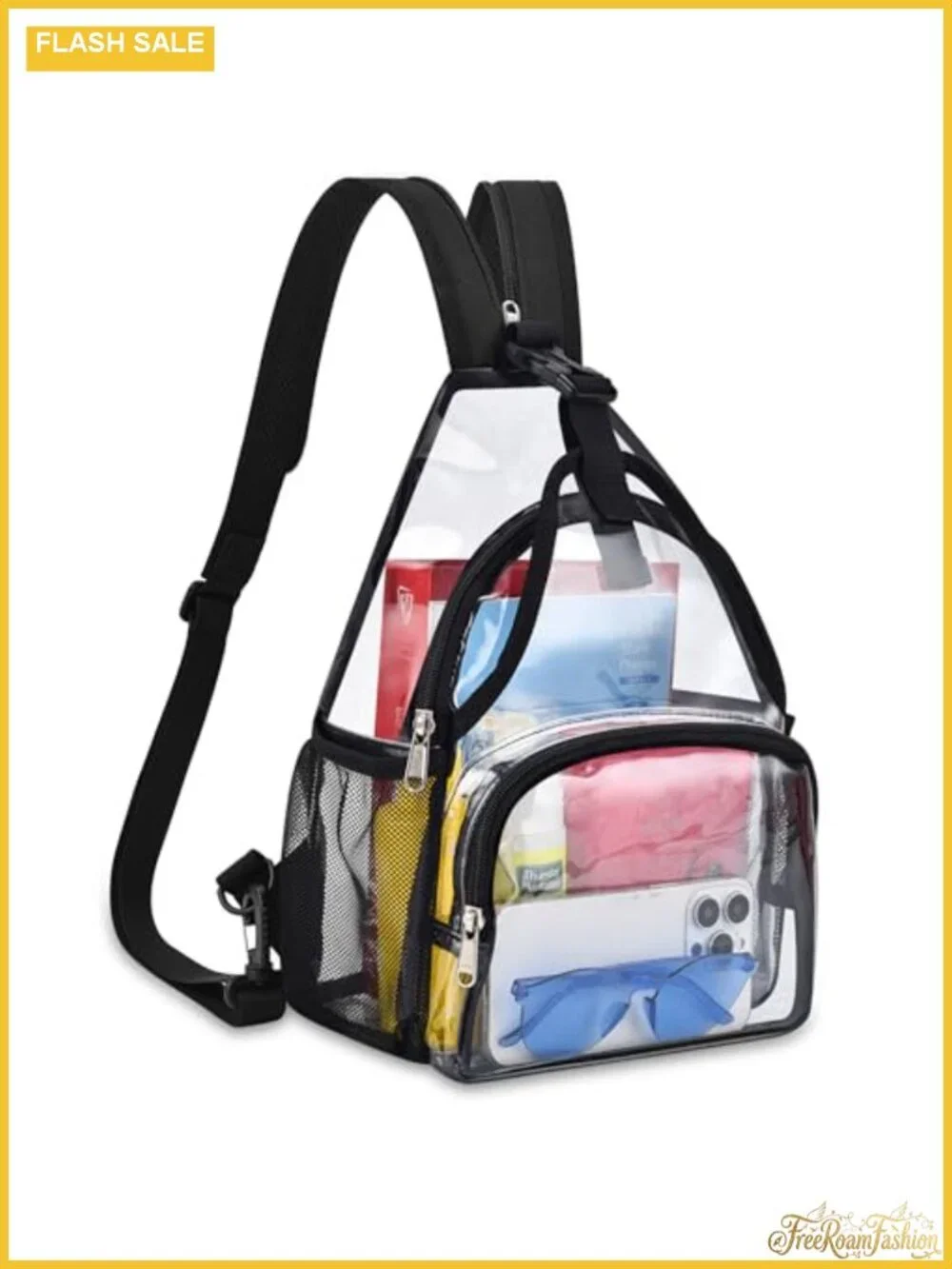 Convertible Clear Backpack Sling Stadium Approved Small